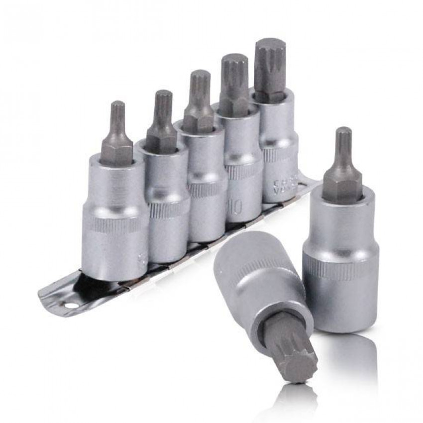 Набір сплайнів на планці М5,6,8,10,12 - 1/2", 5 од. INTERTOOL HT-1850-HT-1850