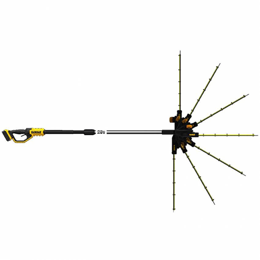 Кущоріз зі штангою акумуляторний безщітковий DeWALT DCMPH566N-DCMPH566N