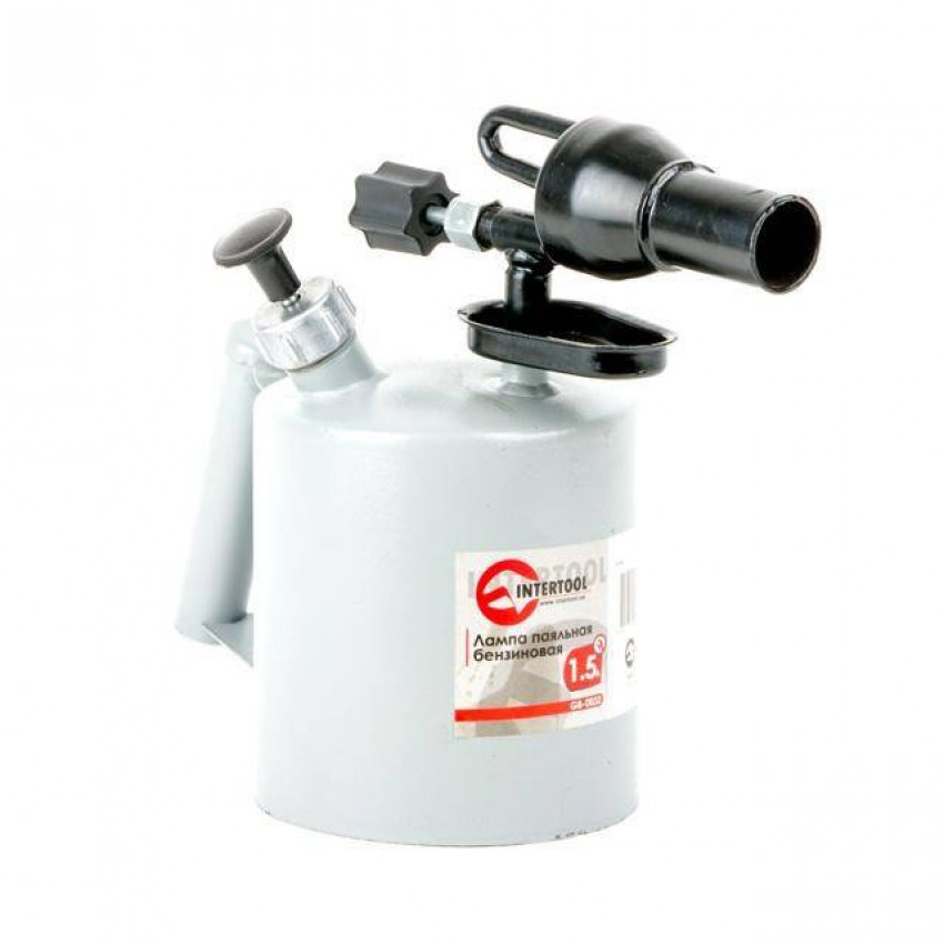 Лампа паяльна бензинова 1,5 л INTERTOOL GB-0032-GB-0032