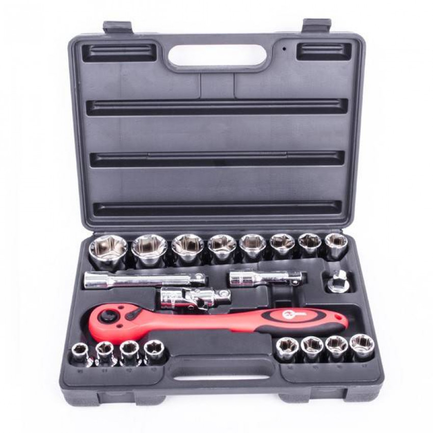 Набір інструментів професійний, 1/2", 21 од. CrV INTERTOOL ET-6021-ET-6021