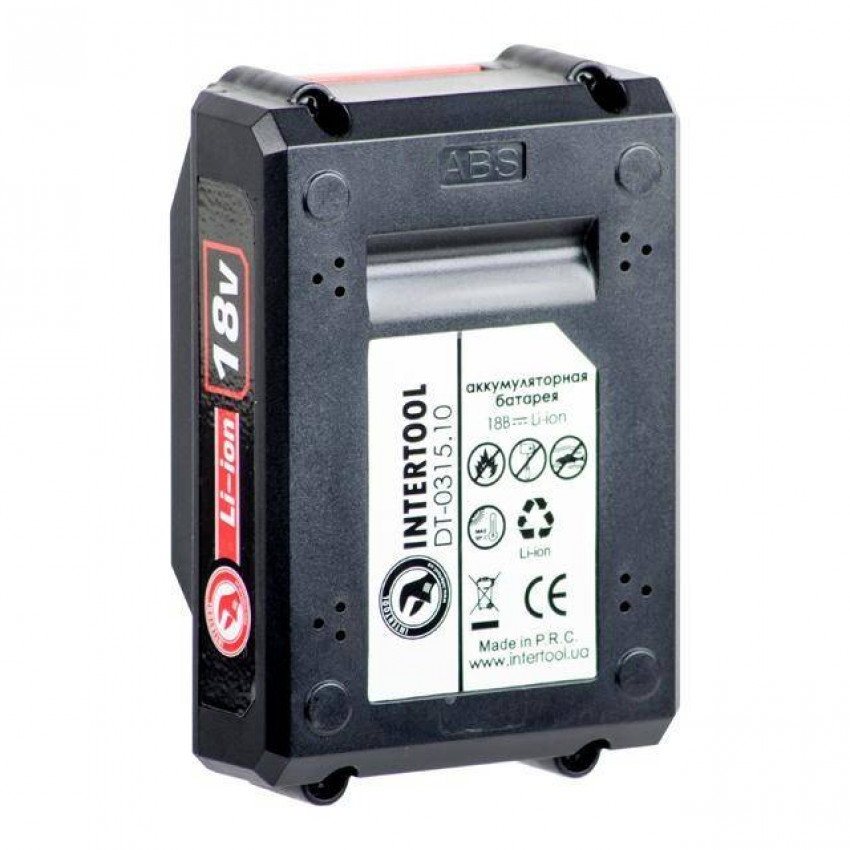 Акумулятор 18 В., 1300 mAh до DT-0315 INTERTOOL DT-0315.10-DT-0315.10