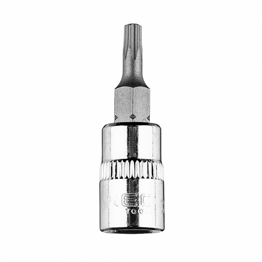 Біта TORX TX15 на торцеву головку 1/4", коротка, 37 мм-10-323