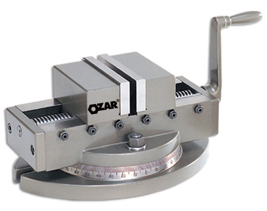 Лещата верстатні самоцентруючі Ozar SCV/SP-100, 0-360°,50-60 HRC, 30 мкм, 100х100х38мм, 14,3 кг-