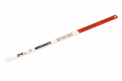 Полотно по металу GRANITE 1-стороннє М2 Bimetal 300х12.5х0.62 мм 24х1&quot; 6 шт 14-01-124-[articul]