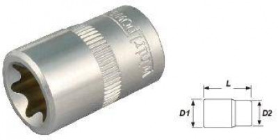 Головка Е-5 1/4&quot; (внутр. зірочка)-[articul]