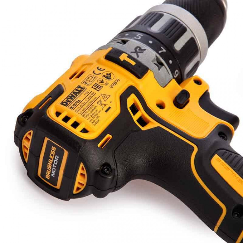 Дриль-шуруповертний акумуляторний безщітковий ударний DeWALT DCD796D2-DCD796D2