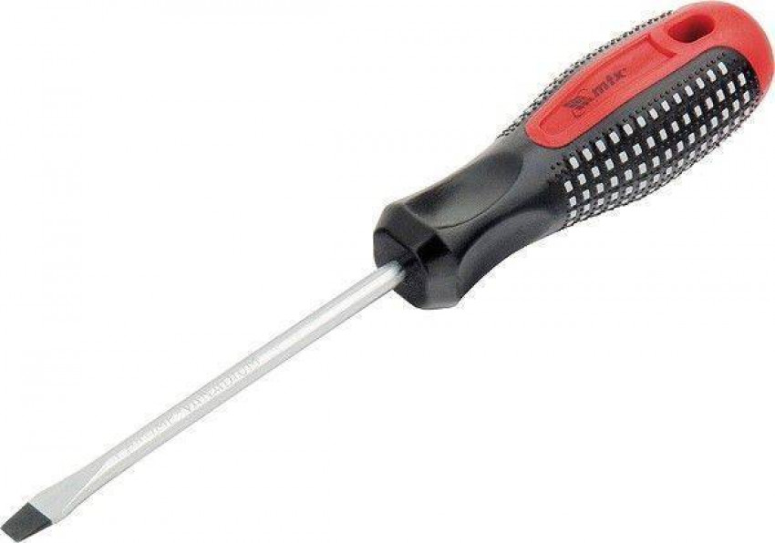Викрутка Fusion, SL6, 0х38 мм, CrV, 3-компонентна рукоятка "anti slip" MTX-114049