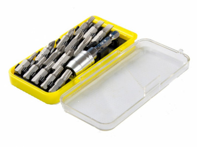 Насадки викруткові MASTERTOOL CrV набір 15 штук з тримачем 40-0382-[articul]