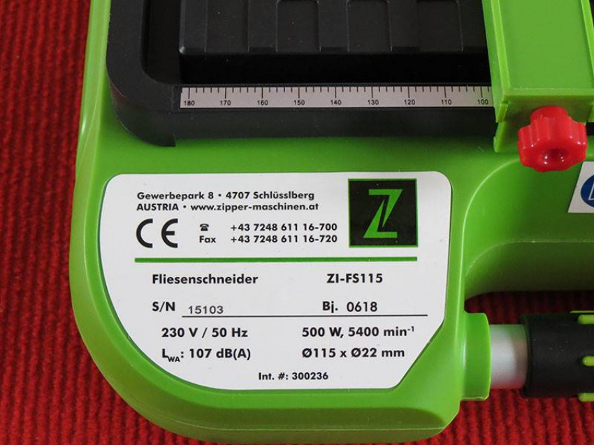 Плиткорізний верстат Zipper ZI-FS115-ZI-FS115