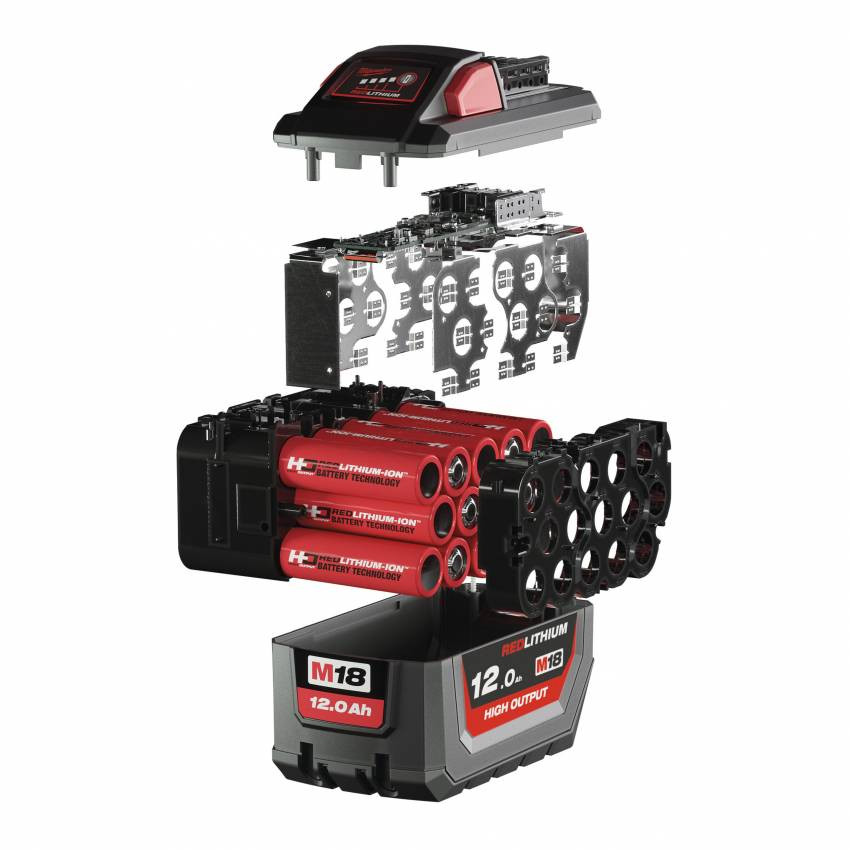 Акумулятор HIGH OUTPUT™ MILWAUKEE, M18 HB12 (12Ah)-4932464260