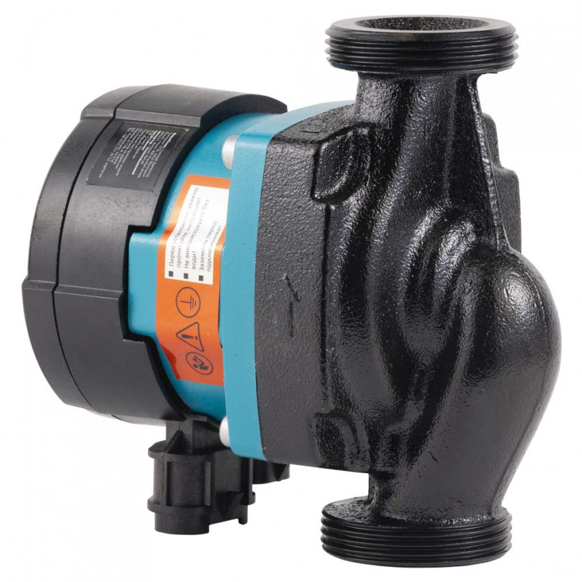 Насос циркуляційний енергозберігаючий 5-60Вт Hmax 8м Qmax 63л/хв Ø1½" 130мм + гайки Ø1" AQUATICA GPA25-8/130 III (774062)-774062