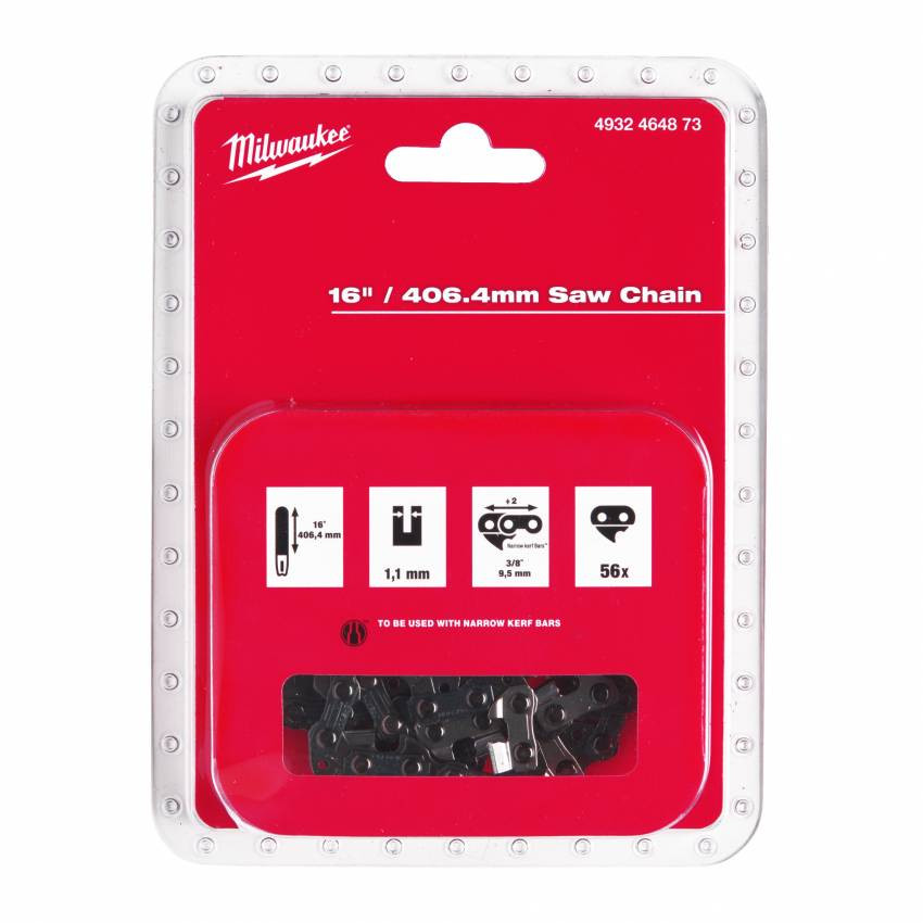 Ланцюг MILWAUKEE для ланцюгової пилки, 3/8"x406x1,1-4932464873