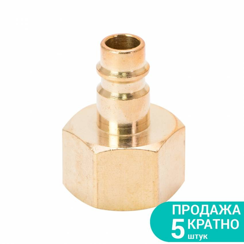Штуцер з внутрішнім різьбовим з'єднанням 1/2" (латунь) Sigma (7022561)-7022561