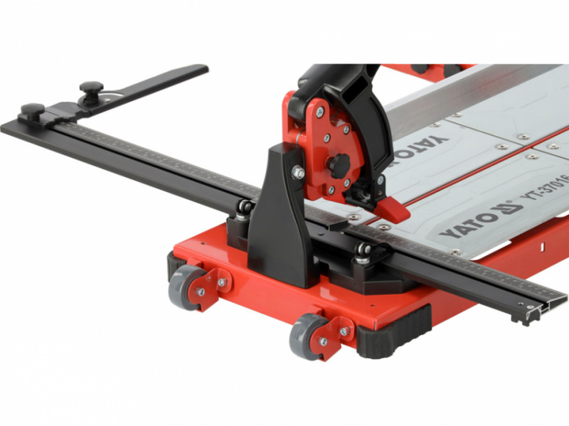 Плиткоріз ручний YATO з 1 напрямною, L= 130cм, 2 різця Ø= 22x6x6 мм, макс. товщина- 14мм, кут- 0-60°-YT-37016