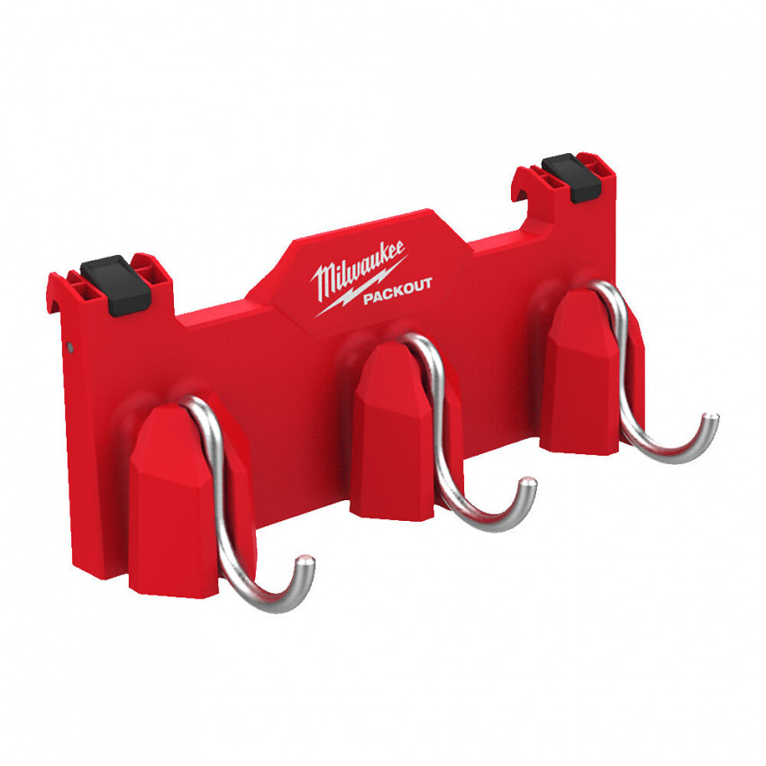 Тримач бічний для кейсів PACKOUT™ MILWAUKEE з гачками (3шт)-4932498650