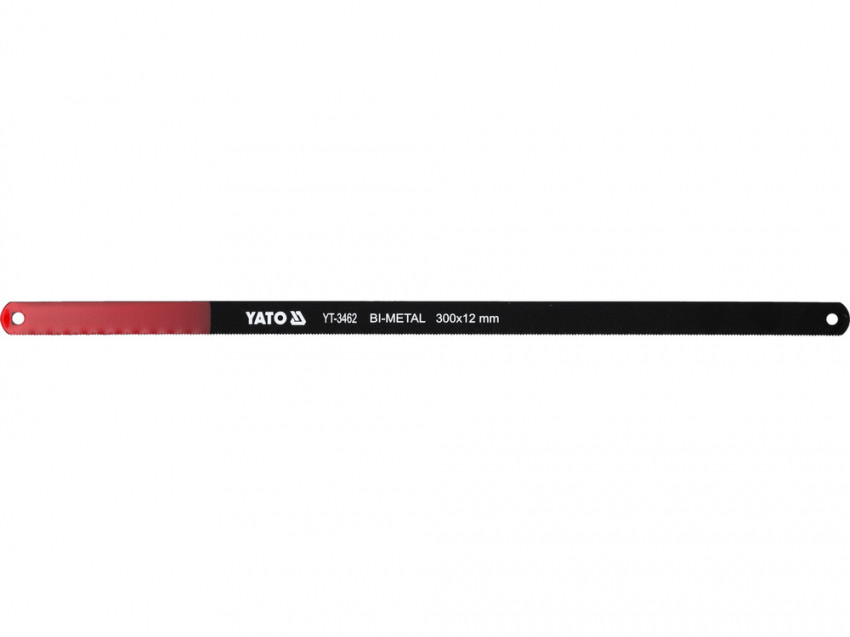 Полотно по металу YATO: l = 300х 12х 0,6 мм, BIMETAL-COBALT упк. 2шт. [20/500]-YT-3462