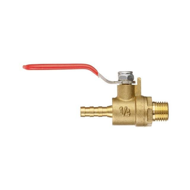 Кран кульовий повітряний, латунь, зовнішня різьба 1/4" на шланг 6 мм, STORM INTERTOOL PT-1886-PT-1886