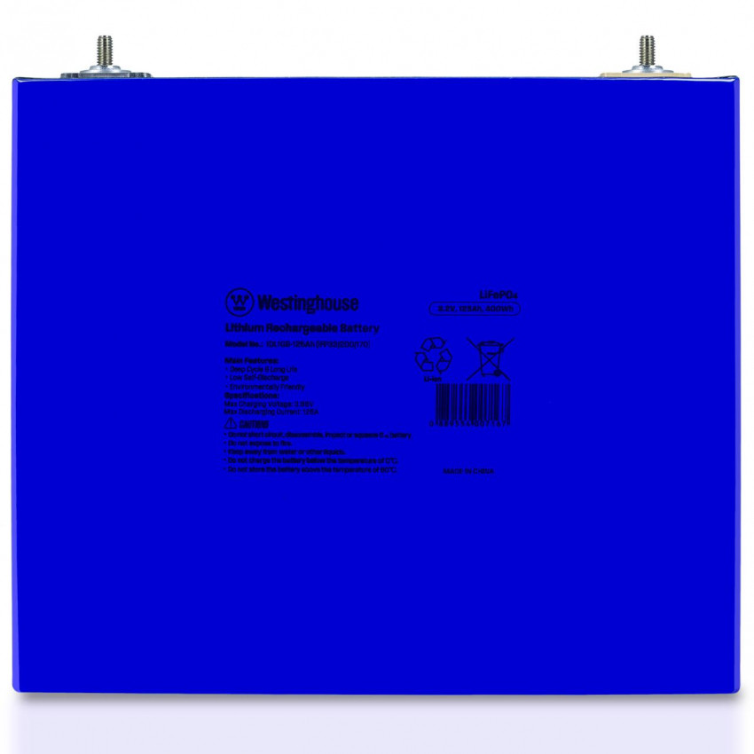 Акумуляторна батарея призматична LiFePO4 Westinghouse 3.2V 125Ah, 1шт-IFR33200170-125