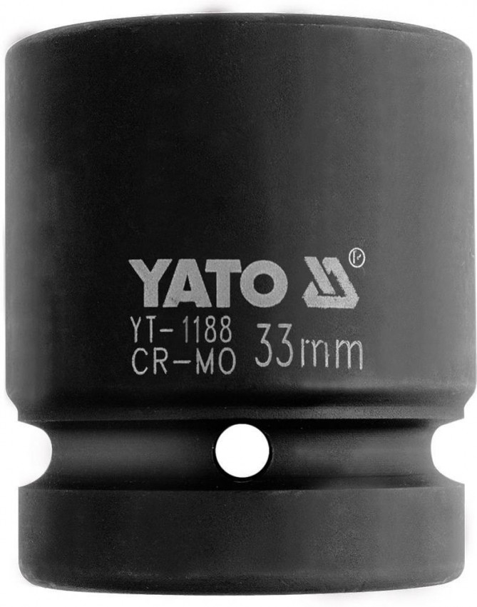 Головка ударна YATO, з квадром. 1" М = 29мм, l = 60мм, [6/24], шт-YT-1185