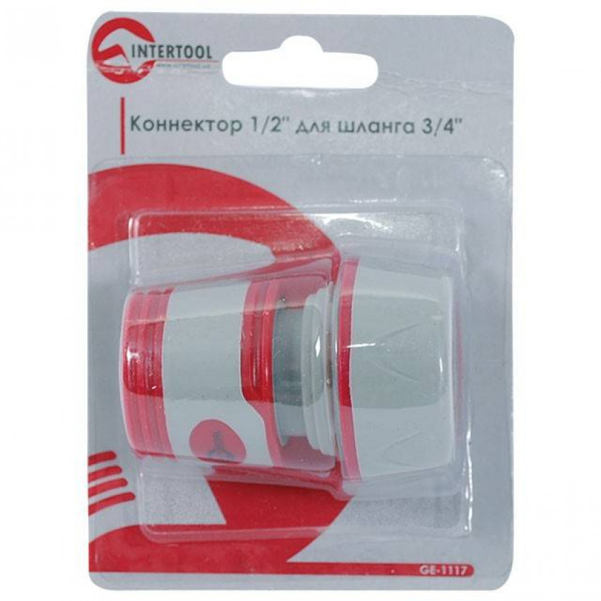Конектор 1/2" для шланга 3/4" INTERTOOL GE-1117-GE-1117