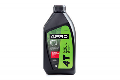 Олива для чотиритактних двигунів напівсинтетична 10W-40 1л APRO-[articul]