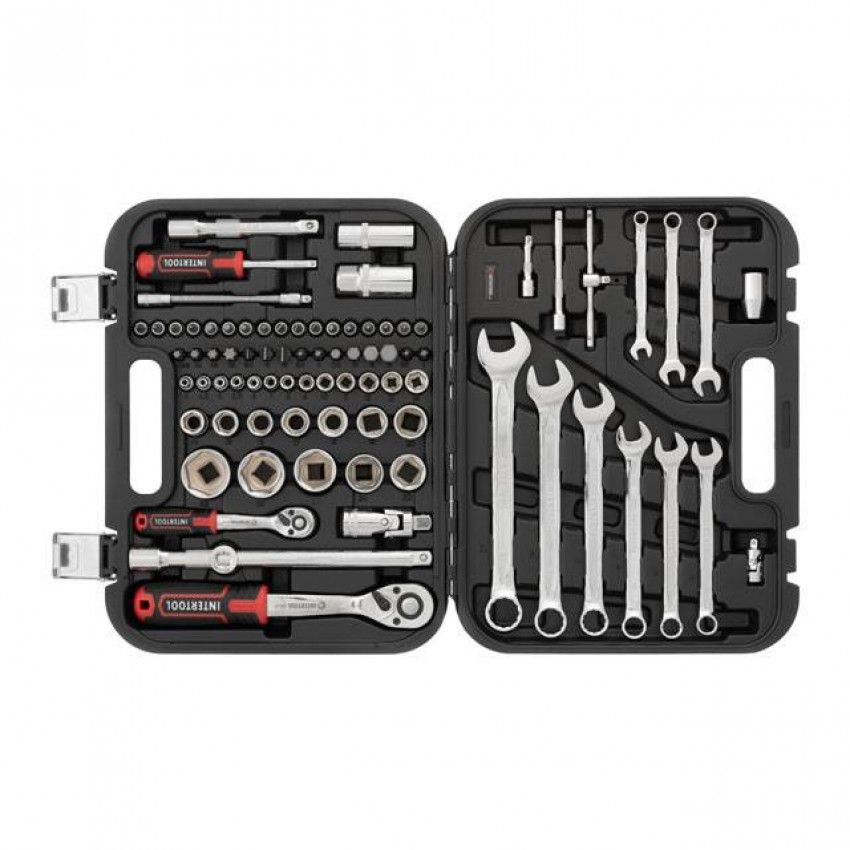 Набір інструментів 1/2 "& 1/4", 82ед., Cr-V STORM INTERTOOL ET-8082-ET-8082