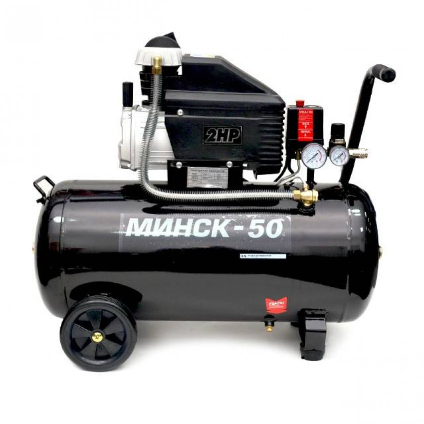 Компресор 50 л, 1.5 кВт, 220 В, 8 атм, 205 л/хв INTERTOOL PT-0021-PT-0021
