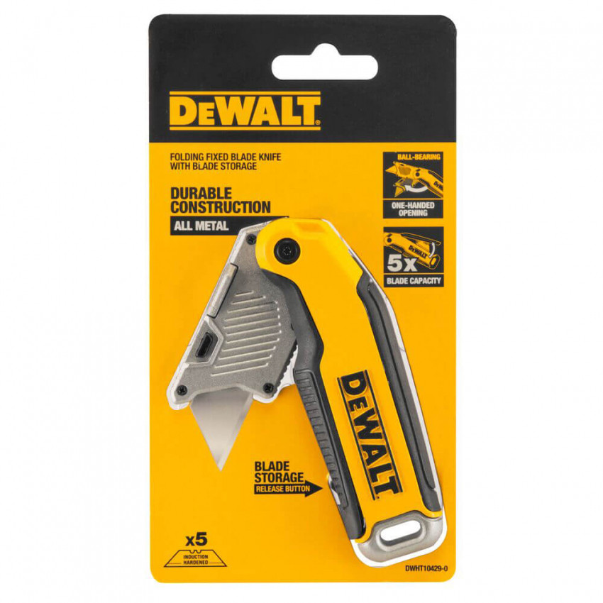 Ніж Utility, складаний з фіксованим трапецієвидним лезом DeWALT DWHT10429-0-DWHT10429-0