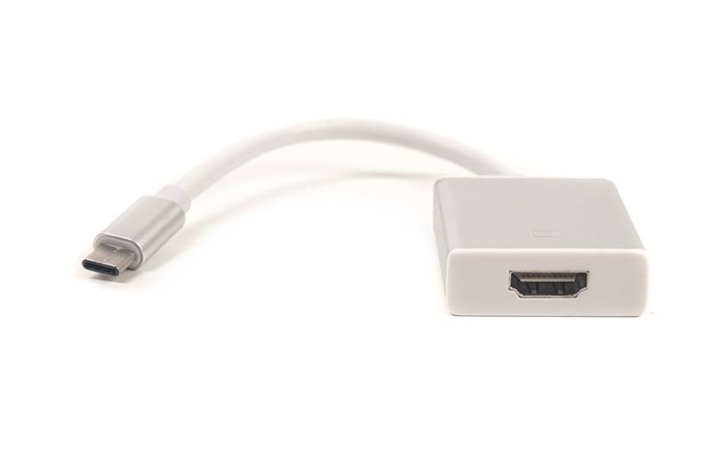 Кабель-перехідник PowerPlant HDMI female - USB Type-C, 0.15м, Blister-DV00DV4065