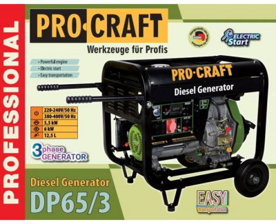 Генератор дизельний Procraft DP65/3-[articul]