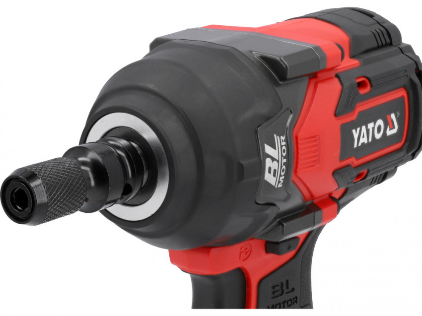 Гайковерт ударний акумуляторний YATO: 18 В Li-Ion, квадрат 1/2", КМ- 1200 Нм (БЕЗ АКУМУЛЯТОРА) [6]-YT-828072