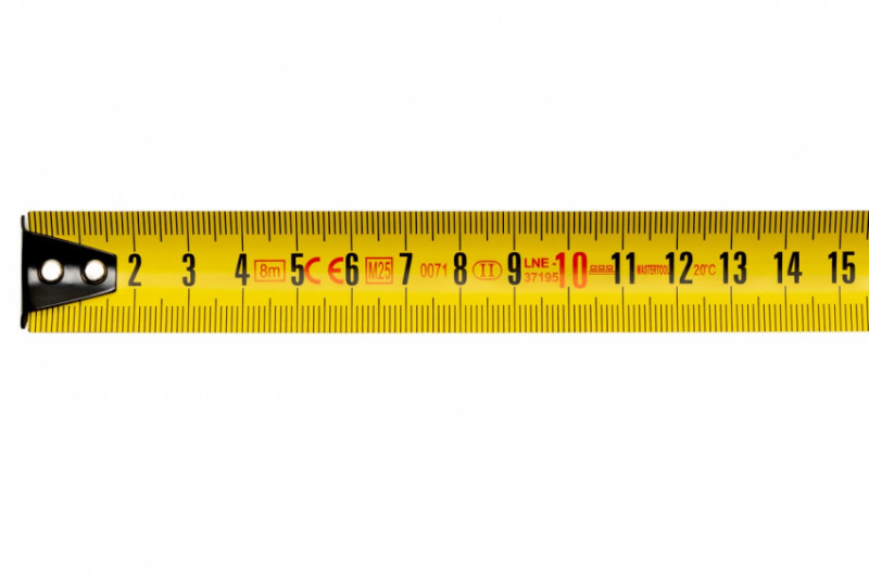 Рулетка MASTERTOOL "Shiftlock" 8 м 25 мм нейлонове покриття 62-8025-62-8025