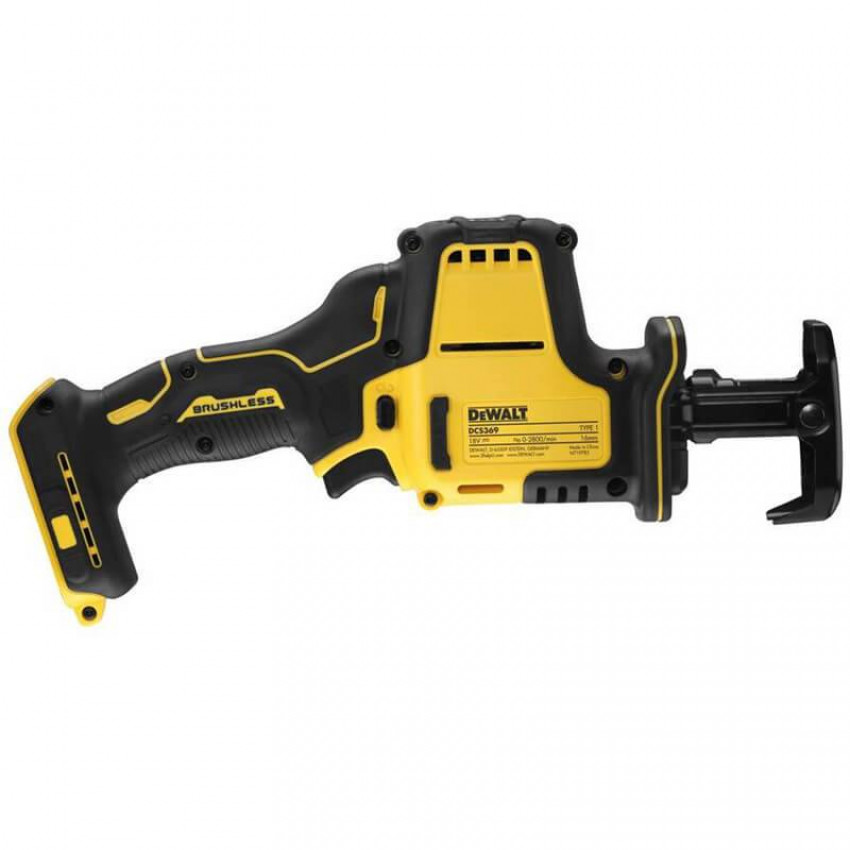 Пила шабельна акумуляторна безщіткова DeWALT DCS369NT-DCS369NT