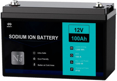PCS-12100-02 Акумулятор натрій-іонний BIWATT Sodium-ion, 12V, 100Ah, 1шт/уп