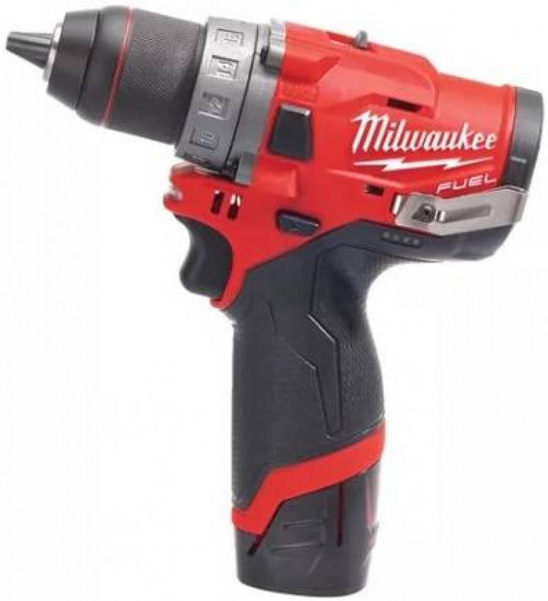 Дриль-шуруповерт акумуляторний MILWAUKEE, M12 FDD-202X, 37Нм (зарядний пристрій, 2 акум.Х 2Ач, HDкейс)-4933459816