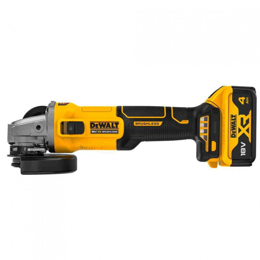 Шліфмашина кутова - болгарка акумуляторна безщіткова DeWALT DCG407M1T-DCG407M1T