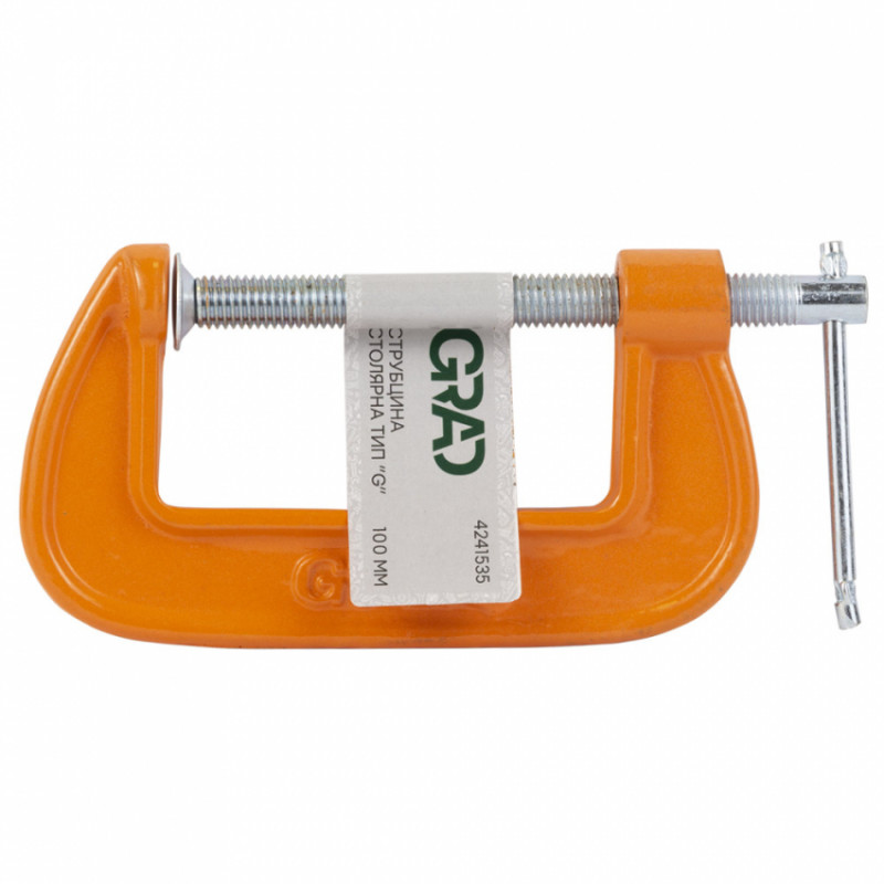 Струбцина столярна тип G 100мм Grad (4241535)-4241535