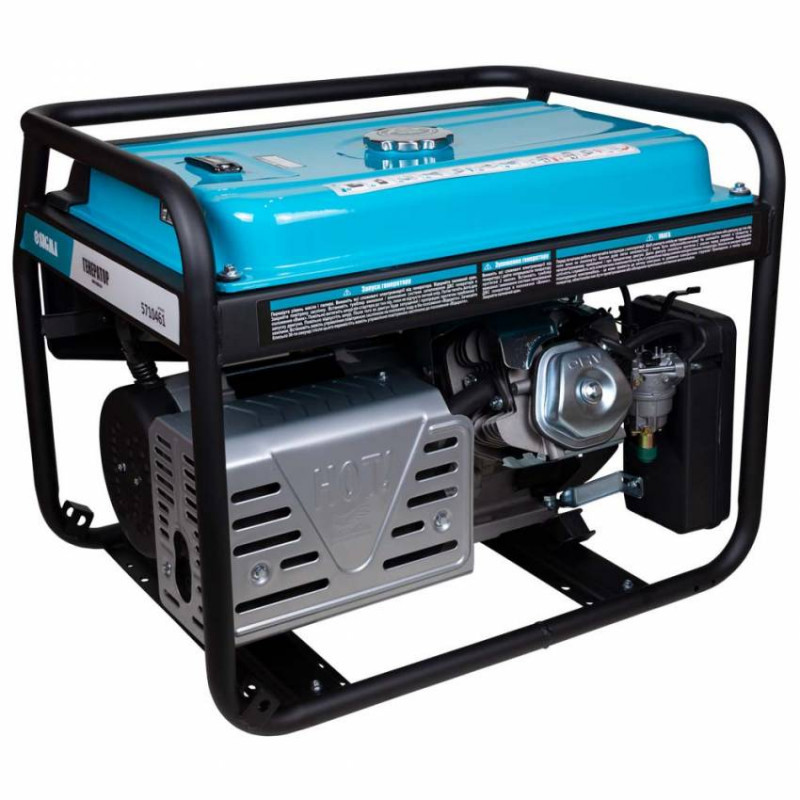 Набір генератор 5.0/5.5кВт 4-х тактний ручний запуск + Компресор двоциліндровий ремінний 2.5кВт 335л/хв 10бар 50л SIGMA (57104612)-57104612