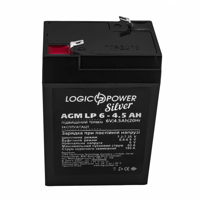 Акумулятор AGM LP 6V - 4.5 Ah Silver-