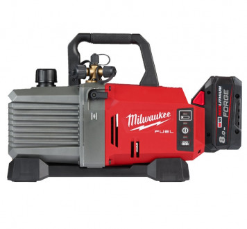 Насос вакуумний акумуляторний MILWAUKEE M18 FVP5-801 (ЗП+1ак.Х8Аг+500мл масла, 5/16″ адаптор) FORGE™-[articul]