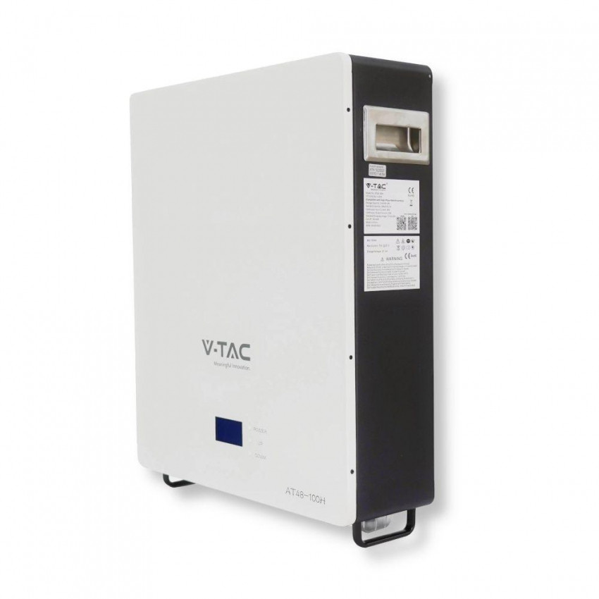 Акумуляторна батарея V-TAC 5kWh 100Ah/51,2V LiFePO4-V-TAC114483