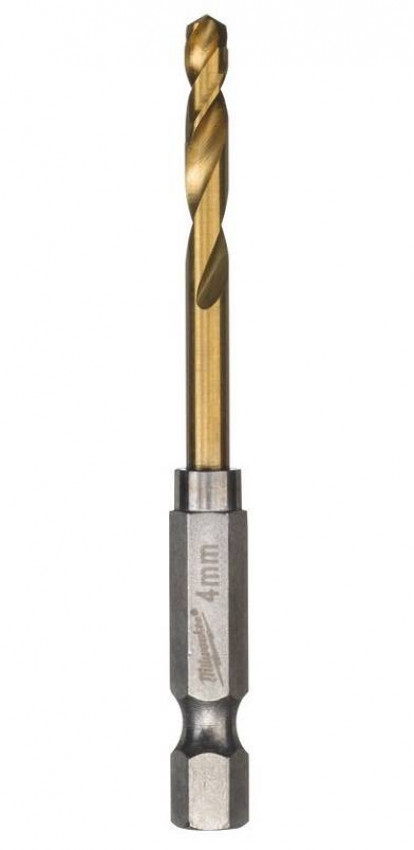 Свердло по металу RedHEX HSS-G TiN MILWAUKEE, Ø4,0мм, (2шт)-48894708