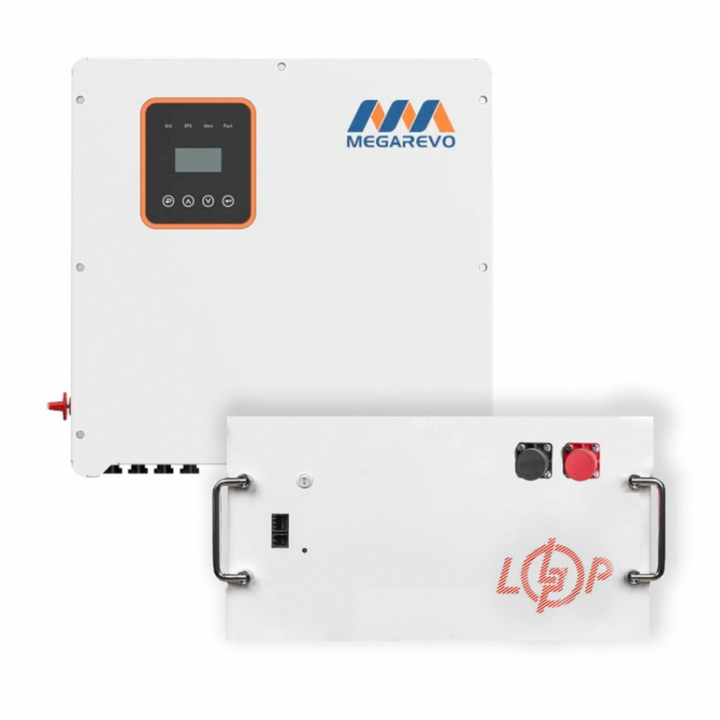 Комплект резервного живлення LogicPower ДБЖ 15000W + літієва (LiFePO4) батарея 48384 Wh-