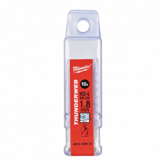 Свердло по металу THUNDERWEB HSS-G MILWAUKEE, Ø1,8х46мм, (10шт)
