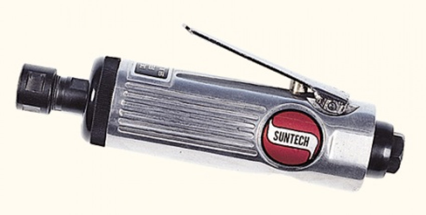 Пневмошліфмашина Suntech SM-512, 23000об/хв, 6мм, вхід 1/4", шланг10мм,113л/хв,172мм, 0,6кг,6,2Бар-