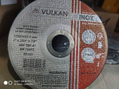Круг відрізний 125*1*22 (UA) по металу  з наліпкою INOX!!!-[articul]