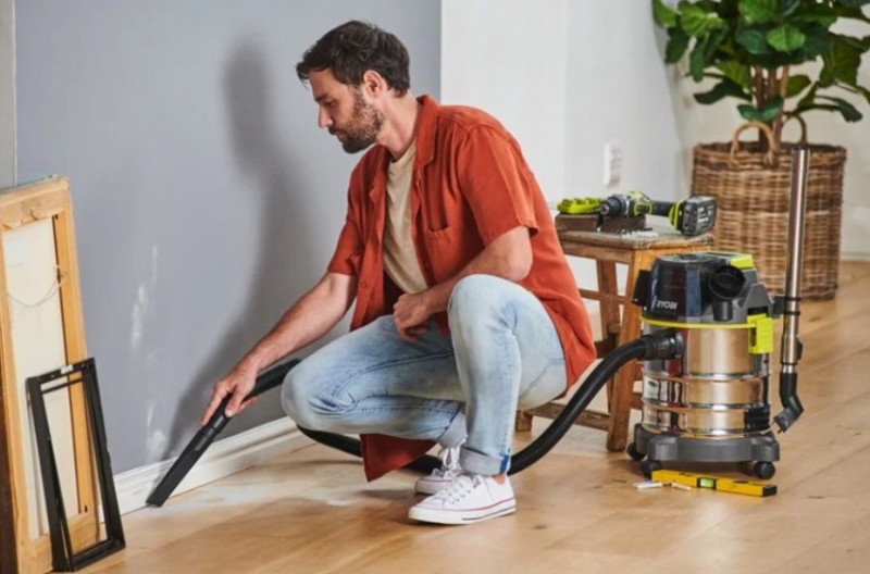 Пилосос акумуляторний будівельний RYOBI R18WDV-0 ONE+-5133004724