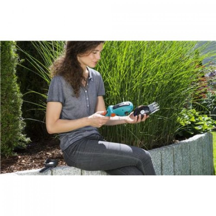 Ножиці для трави акумуляторні Gardena ComfortCut 9857-20 з насадкою для кущів-09857-20.000.00