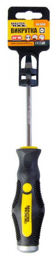 Викрутка плоска MASTERTOOL SL6х100 мм ударна 49-5610-49-5610