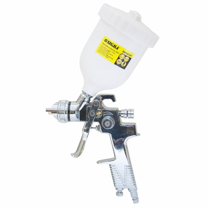 Фарборозпилювач HVLP Ø1,8мм (хром) з в/б (шар) Sigma (6812141)-6812141